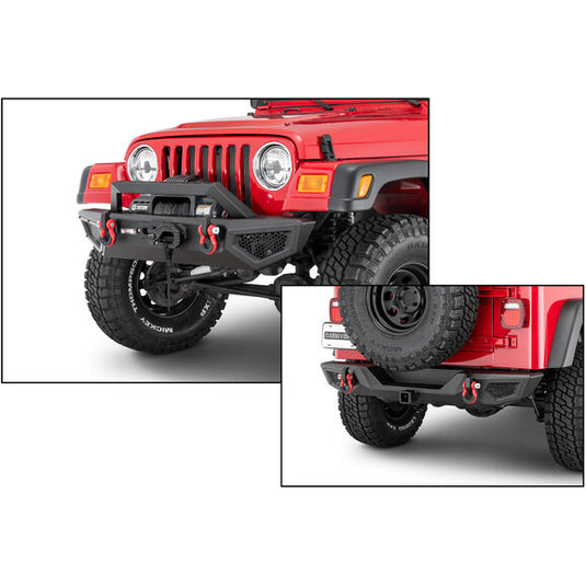 Carnivore Front & Rear Bumper Combo for 87-06 Jeep Wrangler YJ & TJ