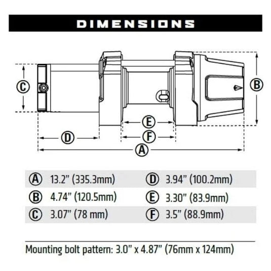 WARN 101025 VRX 25 Powersports Winch