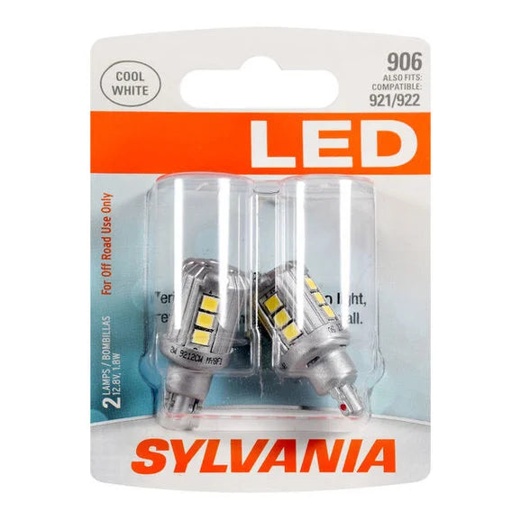 Load image into Gallery viewer, Sylvania 906SL.BP2 #906 White LED SYL Mini Bulb 2 Pack
