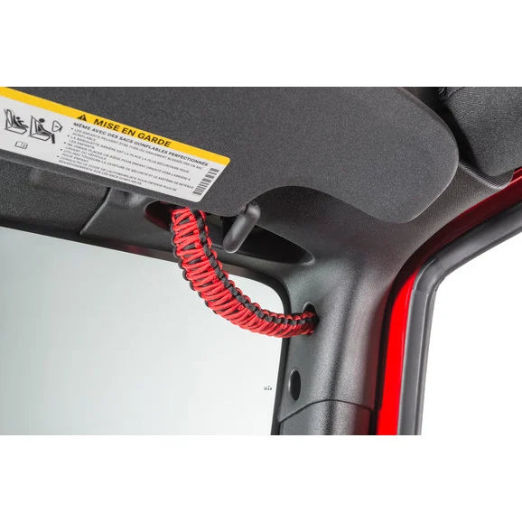 Load image into Gallery viewer, Quadratec 550 Paracord 3-in-1 Grab Handles for A Pillar, Headrests &amp; Soundbar for 07-18 Jeep Wrangler JK
