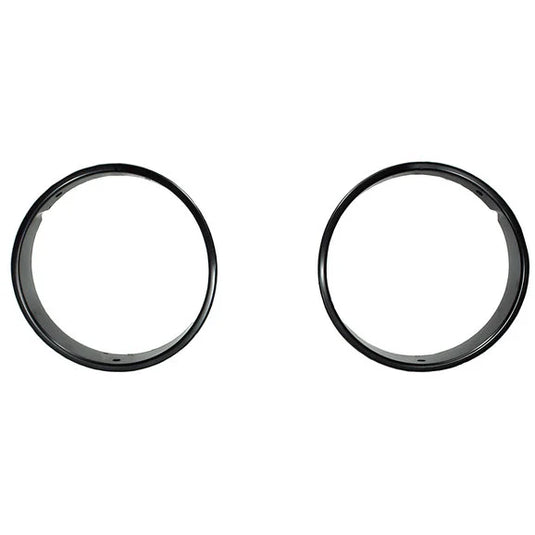 Rugged Ridge 12419.23 Headlamp Bezels in Black for 97-06 Jeep Wrangler TJ & Unlimited