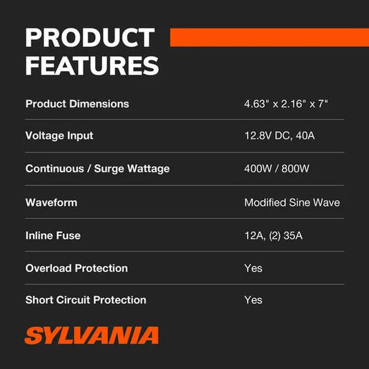 Sylvania INVERTER_400.BX Power Inverter 400W