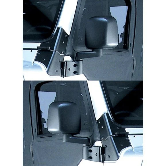 OMIX 11002.09 Side Mirror Pair in Black for 03-06 Jeep Wrangler TJ & Unlimited