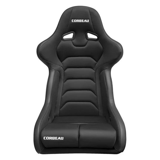 Corbeau 29501W FX1 Wide Fixed Back Racing Seat in Black Cloth