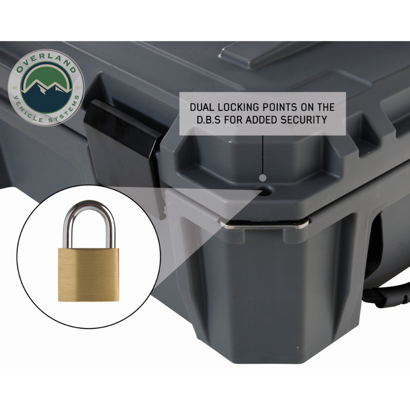 Load image into Gallery viewer, D.B.S. - Dark Grey 117 QT Dry Box With Drain And Bottle Opener
