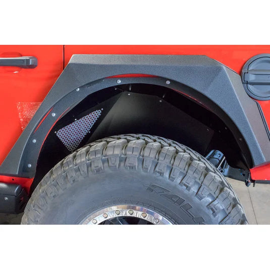 DV8 Offroad Aluminum Rear Inner Fenders for 18-24 Jeep Wrangler JL