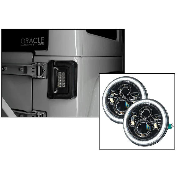 Load image into Gallery viewer, Oracle Lighting 5769-123 LED Projector Headlights with DRL and Turn Signal for 07-18 Jeep Wrangler JK
