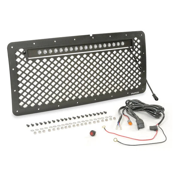 Load image into Gallery viewer, Putco 270524BL Luminix Boss Grill with 20 LED Light Bar for 07-18 Jeep Wrangler JK
