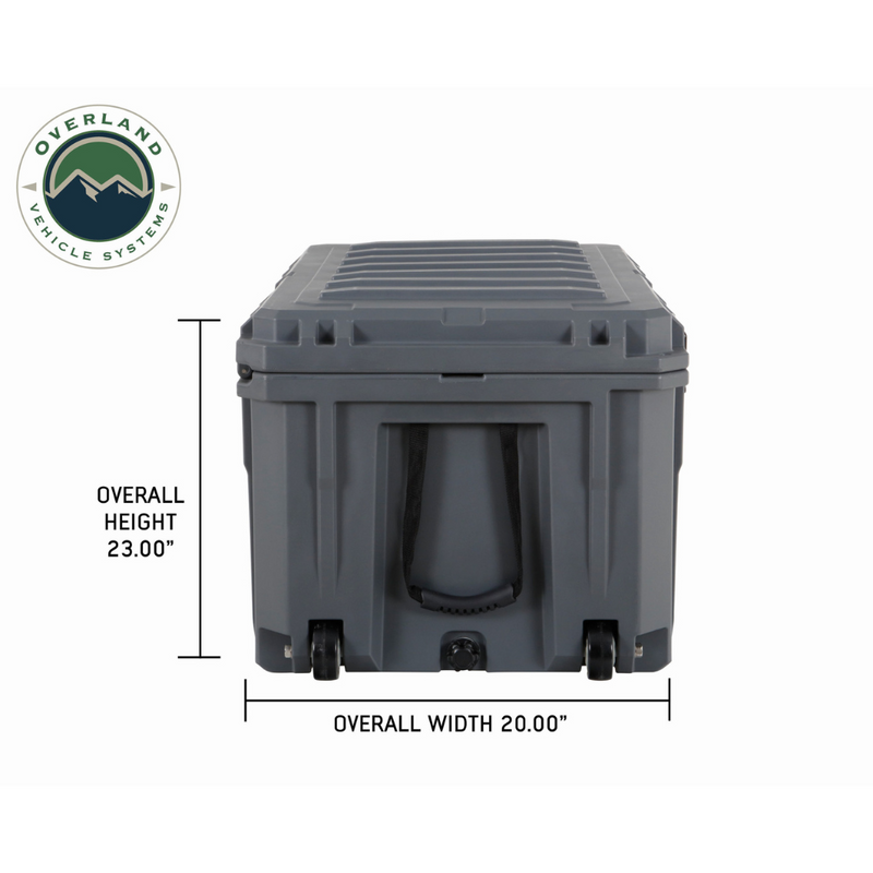Load image into Gallery viewer, D.B.S. - Dark Grey 169 QT Dry Box With Wheels, Drain, And Bottle Opener
