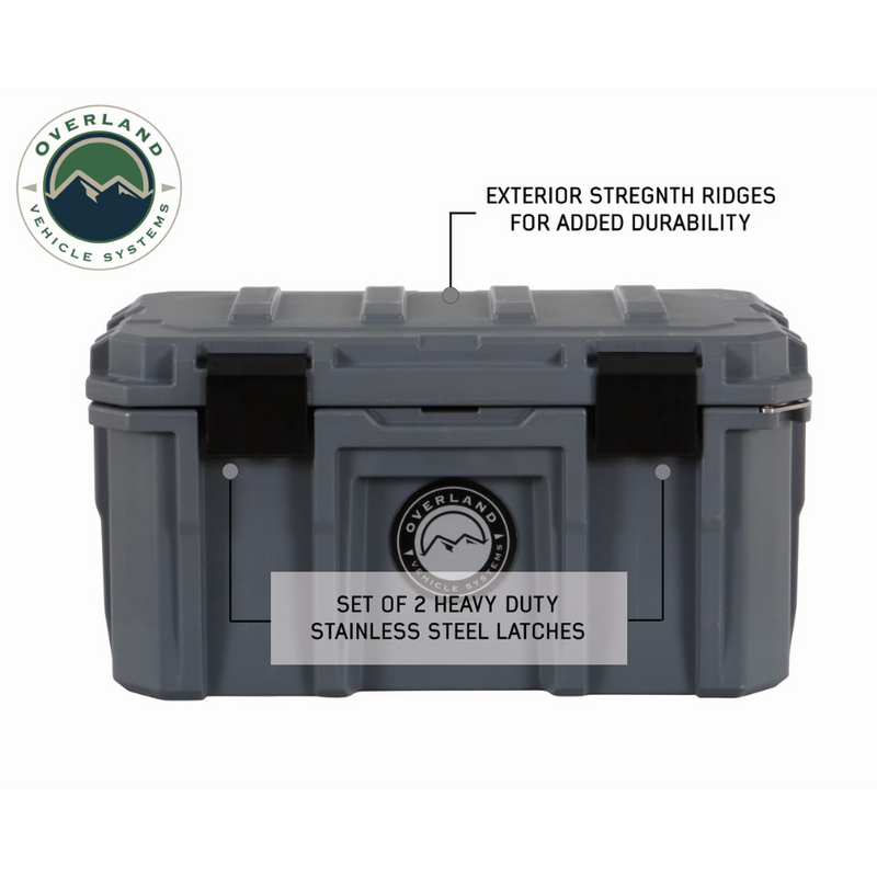 Load image into Gallery viewer, D.B.S. - Dark Grey 53 QT Dry Box With Drain, And Bottle Opener
