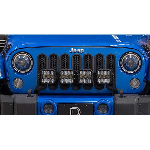 Load image into Gallery viewer, Diode Dynamics DD7228P Stage Series Grille Light Bracket Kit for 07-18 Jeep Wrangler JK
