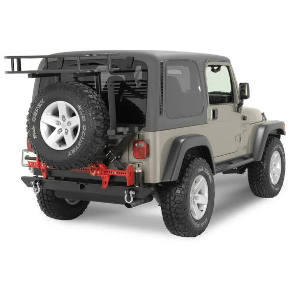 Load image into Gallery viewer, Rock Hard 4X4 RH2001-C Rear Bumper/Tire-Carrier for 76-06 Jeep CJ, Wrangler YJ, TJ &amp; Unlimited
