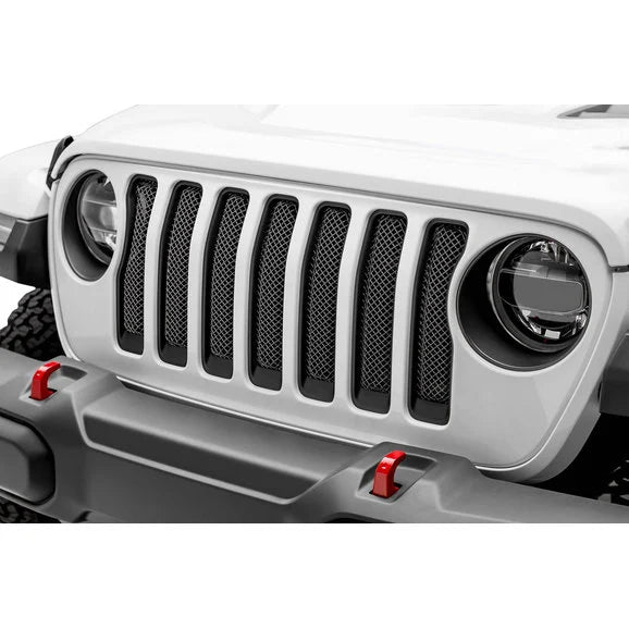 Load image into Gallery viewer, T-Rex 46493 Sport Black Mesh Stainless Steel Grille for 18-23 Jeep Wrangler JL
