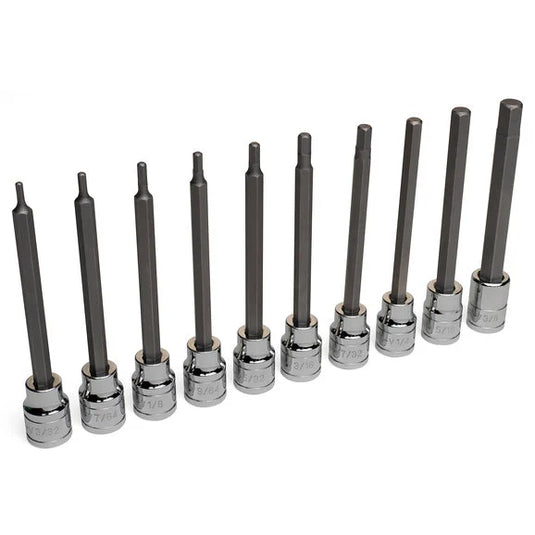 Eastwood 10-Piece 3/8" Drive Long Hex Bit Set