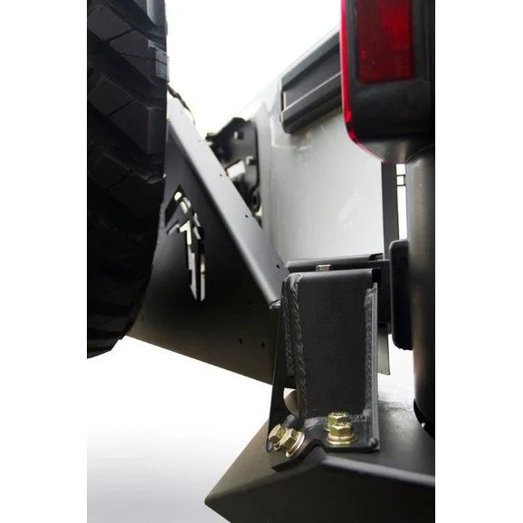 Load image into Gallery viewer, Fab Fours Rear Bumper with Off-The-Door Tire Carrier for 07-18 Jeep Wrangler and Wrangler Unlimited JK
