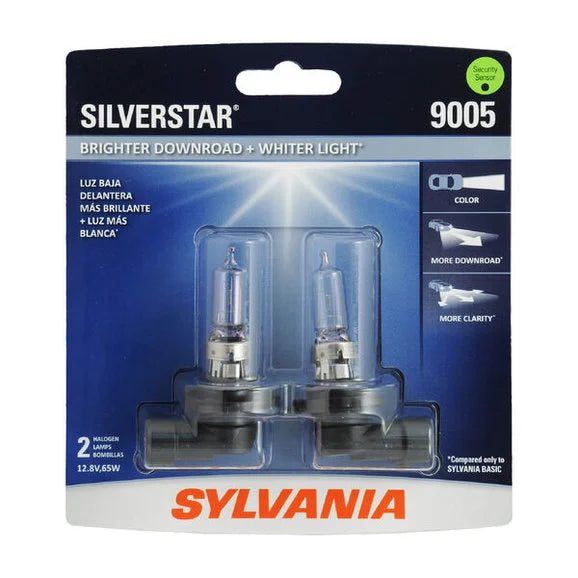 Load image into Gallery viewer, Sylvania 9005ST.BP2 #9005 SilverStar Halogen Headlight Bulb 2 Pack
