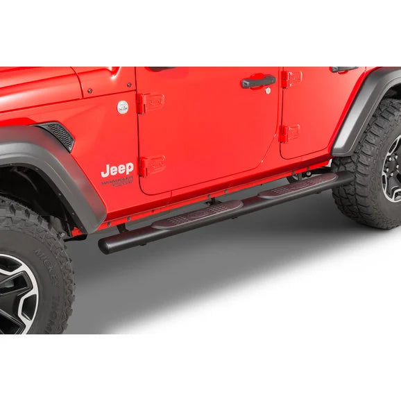 Load image into Gallery viewer, Quadratec QR4 Heavy Duty Oval Side Steps for 18-24 Jeep Wrangler JL Unlimited 4-Door
