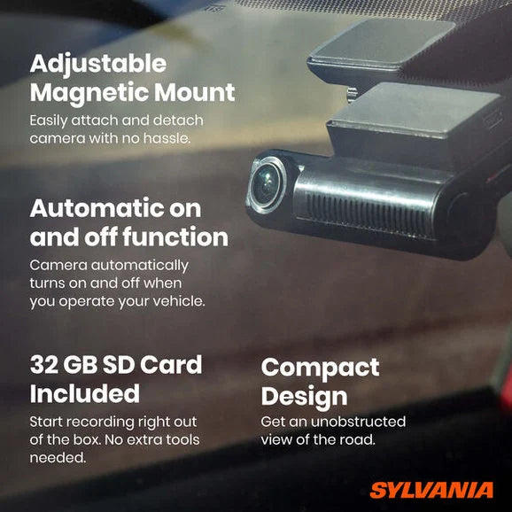 Load image into Gallery viewer, Sylvania RDSGHT_STLTH_KT.BX Roadsight Dash Camera Stealth and Rear Bundle
