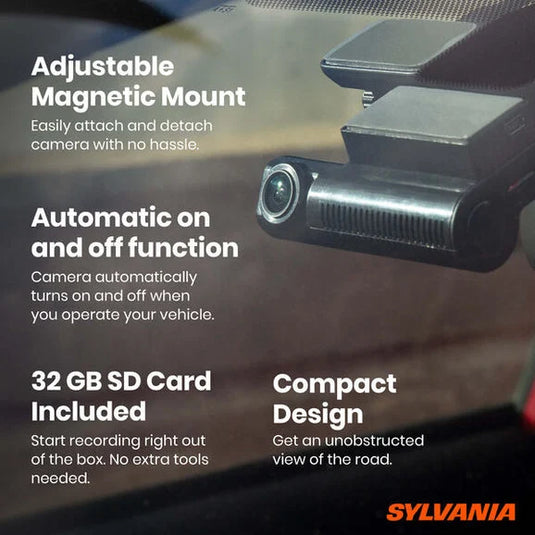 Sylvania RDSGHT_STLTH_KT.BX Roadsight Dash Camera Stealth and Rear Bundle