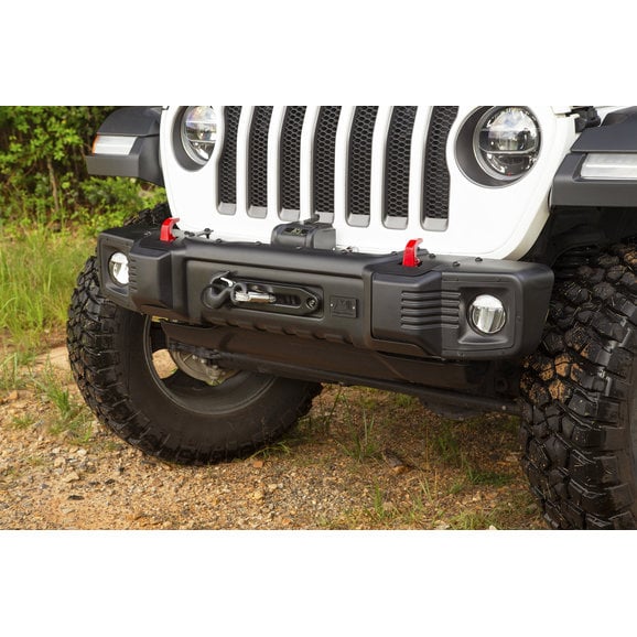 Load image into Gallery viewer, Rugged Ridge 11544.24 Spartacus Stubby Front Bumper for 18-24 Jeep Wrangler JL &amp; Gladiator JT
