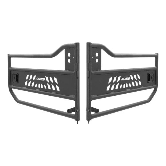 Load image into Gallery viewer, Aries 1500200 Front Tube Doors for 18-24 Jeep Wrangler JL Unlimited &amp; Gladiator JT
