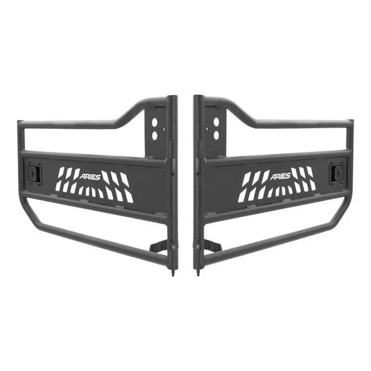 Aries 1500200 Front Tube Doors for 18-24 Jeep Wrangler JL Unlimited & Gladiator JT