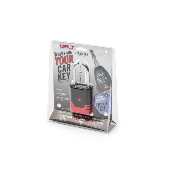 Load image into Gallery viewer, BOLT 7018520 Ignition Key-alike Padlock for 93-18 Jeep Vehicles
