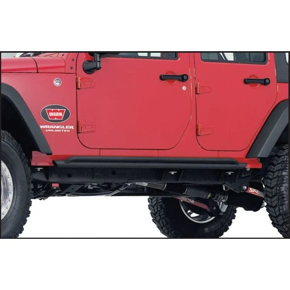 Load image into Gallery viewer, WARN 74575 Rock Sliders for 07-18 Jeep Wrangler Unlimited JK 4 Door
