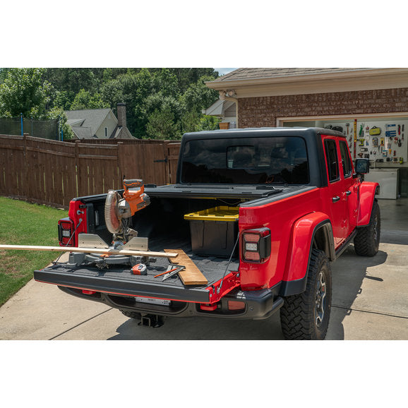 Load image into Gallery viewer, Rugged Ridge 13550.24 Armis Hard Folding Bed Cover with LINE-X for 20-24 Jeep Gladiator JT
