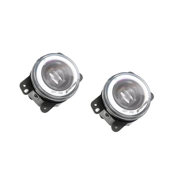 Pro Comp 76504P LED Fog Light Pair for 07-18 Jeep Wrangler JK