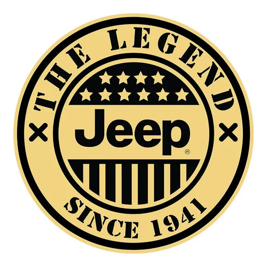 Jeep Merchandise 4" Jeep Logo Circle Jeep Sticker