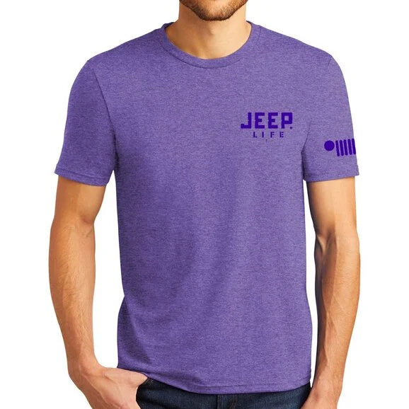 Jeep Merchandise Men's Jeep Life Purple Tone Triblend T-Shirt