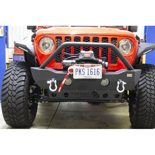 Fishbone Offroad FB23176 Mako Front Bumper Skid Plate for 18-24 Jeep Wrangler JL & Gladiator JT with Mako Front Bumper