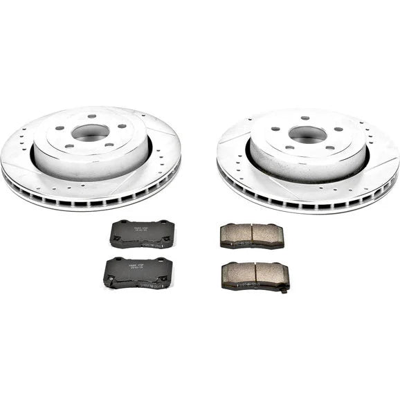 Power Stop K2949 Rear Z23 Evolution Sport Performance 1-Click Brake Kit for 06-10 Jeep Grand Cherokee WK SRT8