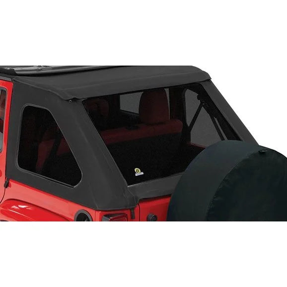 Bestop 58423-17 Tinted Window Kit for 07-18 Jeep Wrangler Unlimited JK 4 Door with Twill Trektop NX