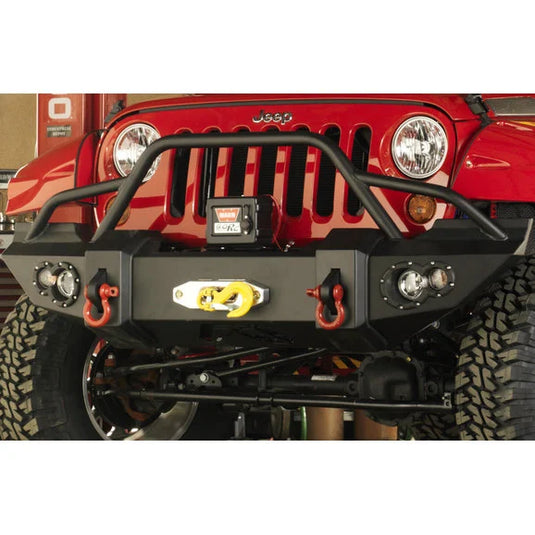 Fab Fours JK07-B1850-1 Front Winch Bumper for 07-18 Jeep Wrangler JK