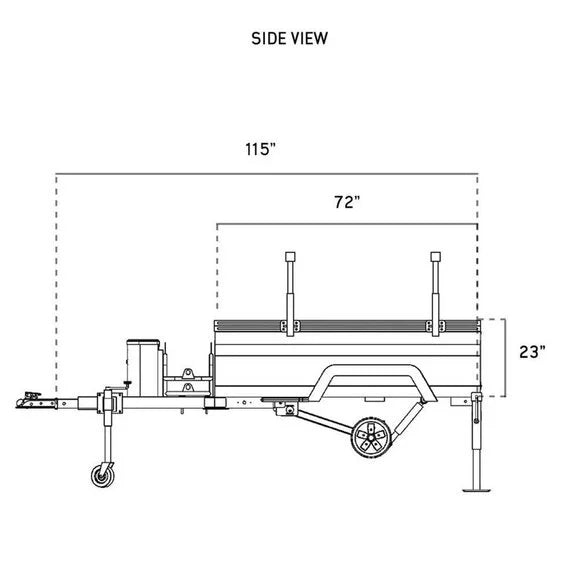 Load image into Gallery viewer, Overland Vehicle Systems 70100010 Off Road Trailer Military Style With Full Articulating Suspension
