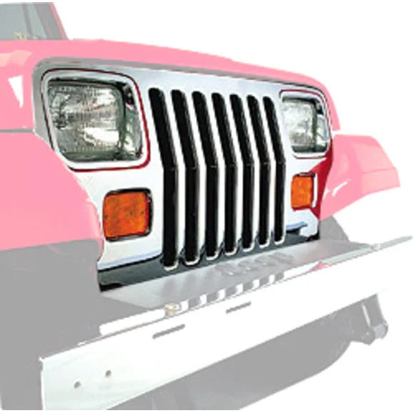 Mopar 82200727 Grille Overlay in Chrome for 87-95 Jeep Wrangler