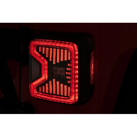 Load image into Gallery viewer, Rough Country RCH5900 LED Tail Lights for 18-24 Jeep Wrangler JL
