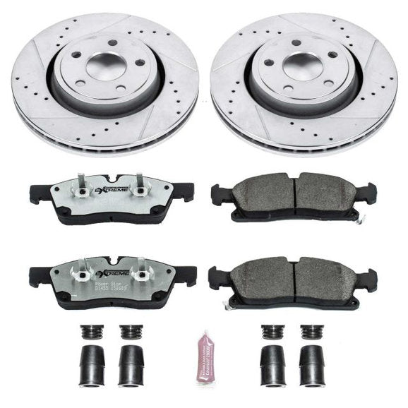 Power Stop K5954-26 Front Z26 Street Warrior Performance Brake Kit for 11-12 Grand Cherokee WK