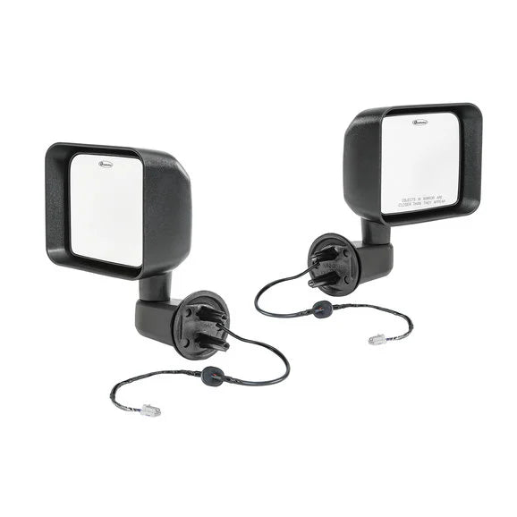 Quadratec Replacement Power & Heated Mirror Kit in Black for 11-18 Jeep Wrangler JK