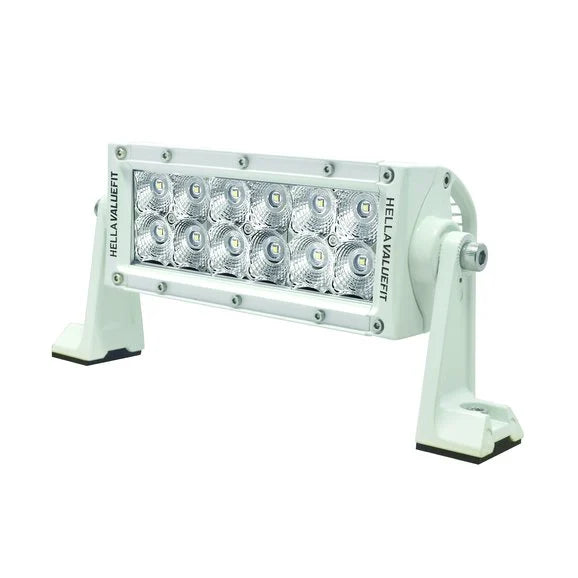 Load image into Gallery viewer, Hella 357208011 ValueFit 12 LED 8&quot; Sport Light Bar in White- Flood Beam
