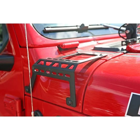 Load image into Gallery viewer, Dee Zee DZ4445JL Cowl Accessory Light Brackets for 18-24 Jeep Wrangler JL &amp; 2024 Gladiator JT
