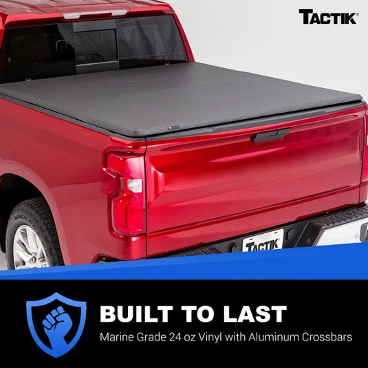 TACTIK Soft Tri-Fold Truck Bed Tonneau Cover for 04-14 Ford F-150