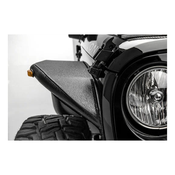 Load image into Gallery viewer, Aries 1500201 Front Fender Flares In Black Textured for 07-18 Jeep Wrangler JK
