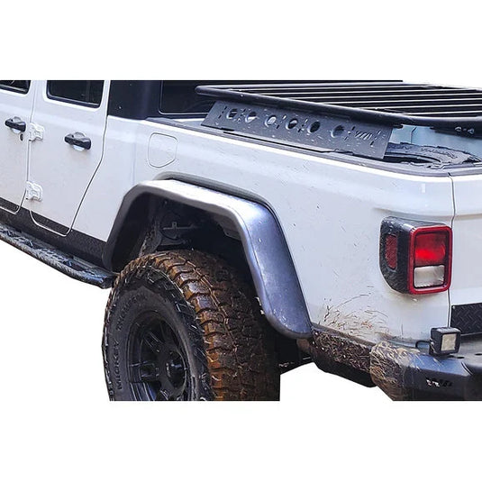 Warrior Products Rear Tube Fender Flares for 20-23 Jeep Gladiator JT