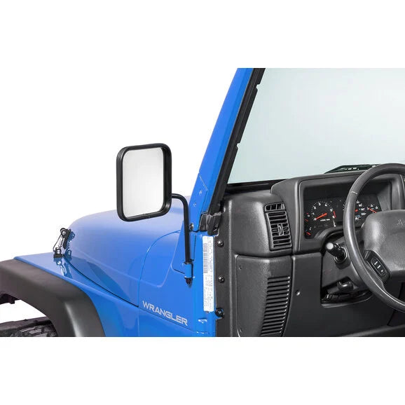 TACTIK Adventure Side Mirrors for 76-24 Jeep Wrangler JL, JK, TJ, YJ, CJ & Gladiator JT