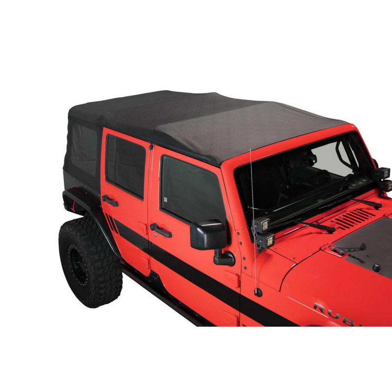 Load image into Gallery viewer, King 4WD Premium Replacement Soft Top, Black Diamond With Tinted Windows, Jeep Wrangler Unlimited JK 4 Door 2007-2009
