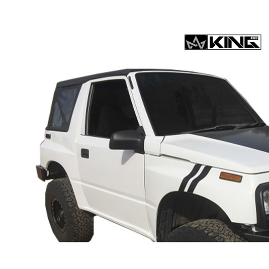 King 4WD Premium Replacement Soft Top, Black Diamond With Tinted Windows, 1986-1994 Suzuki Sidekick GEO Tracker