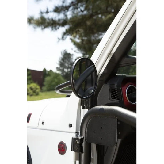 Rugged Ridge 11025.25 Round Trail Mirror Kit Pair for 18-24 Jeep Wrangler JL & Gladiator JT